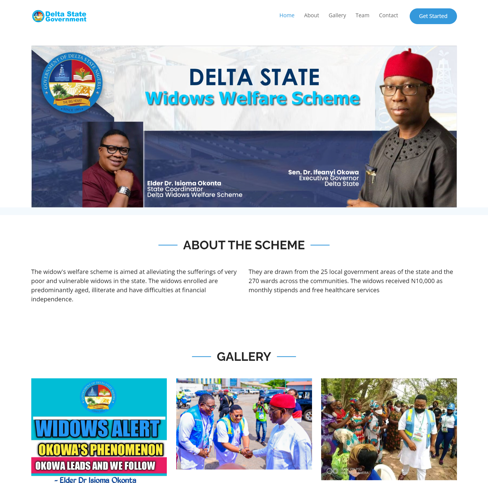 Delta State Widows Welfare Scheme